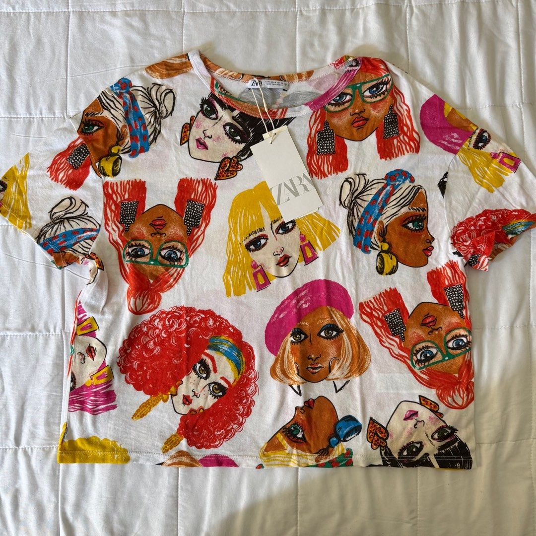Zara Girl Print TShirt (Category: Shirts) located in Quezon City. Submitted by aakar (Listing ID 1355511241, Image 1). Description: .