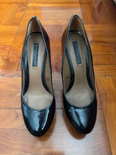 Zara 女裝高跟鞋，黑色，37碼629757745349141122