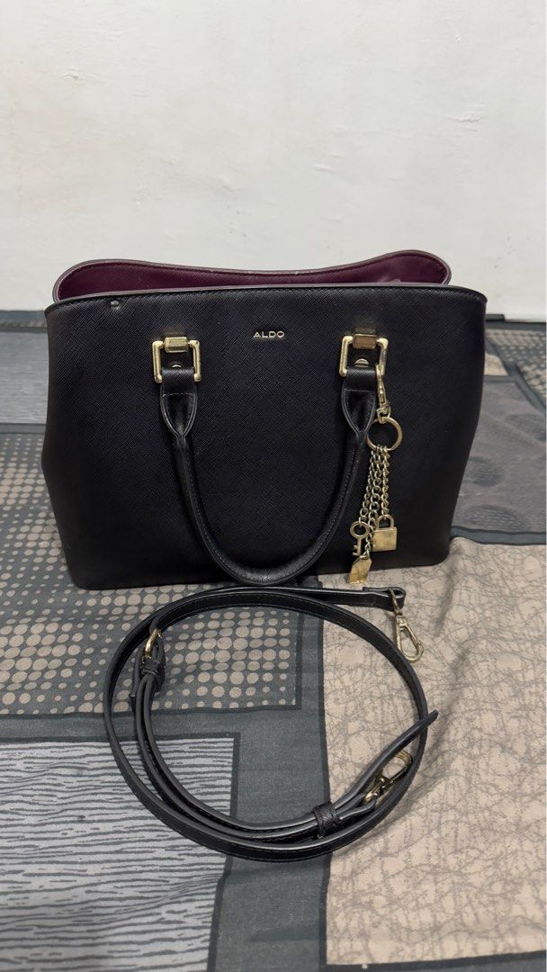 ALDO Tote Bag - Legoiri (Category: Tote Bags) located in Quezon City. Submitted by rebelliousapp (Listing ID 1351006879, Image 1). Description: CONDITION: 7.5/10 - Bought it for 3,495 pesos from the official Aldo Store. - With removable sling, so it can be used as handbag. - Overall functionality is good. Zippers are perfectly working but hardwares are tarnished. There are normal signs of usage thus selling it at a very low price. Kindly inspect 