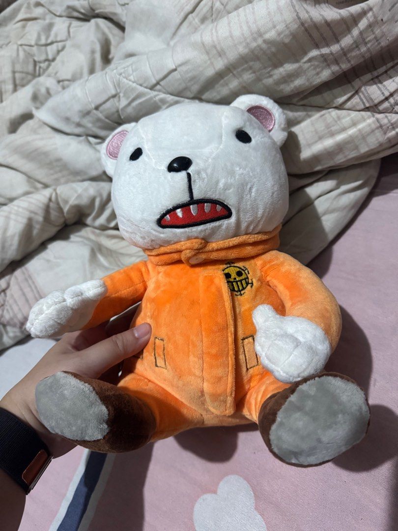 Bepo One Piece Plush Toy (Category: Plushies & Soft Toys) located in Mabalacat. Submitted by fangal_finds (Listing ID 1350930968, Image 1). Description: Bepo from One Piece Almost New with tag From Japan.