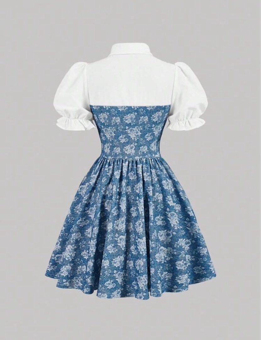 Blue denim dress (Category: Dresses) located in Taguig. Submitted by declutteringann (Listing ID 1350924598, Image 2). Description: .