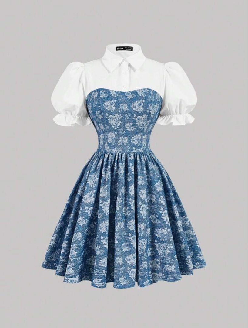 Blue denim dress (Category: Dresses) located in Taguig. Submitted by declutteringann (Listing ID 1350924598, Image 1). Description: .