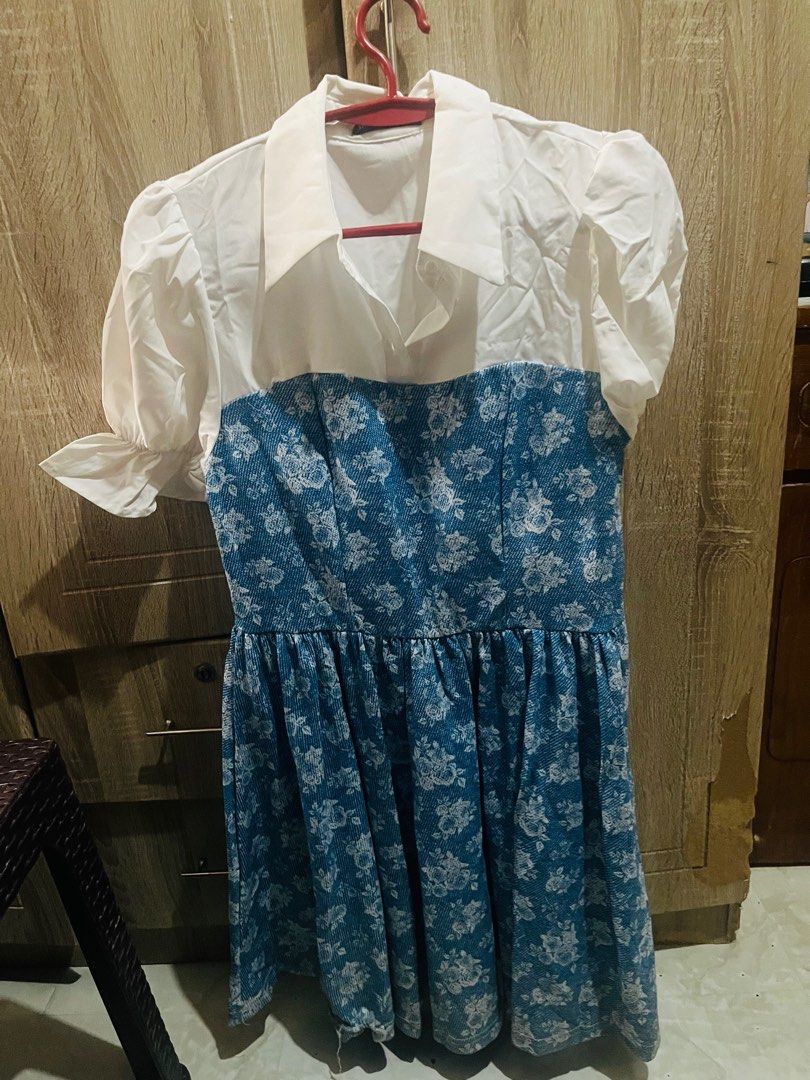 Blue denim dress (Category: Dresses) located in Taguig. Submitted by declutteringann (Listing ID 1350924598, Image 3). Description: .