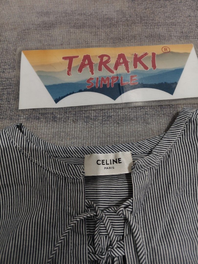 CELINE STRIPES LONG SLEEVE (Category: Luxury Apparel) located in Baguio. Submitted by igorotak.111.taraki.com (Listing ID 1351035386, Image 3). Description: FS CELINE GOOD AS NEW NO ISSUES GANDA NITO ♥️ L-21 W-20.5 CAN FIT L-XL CAN DO.