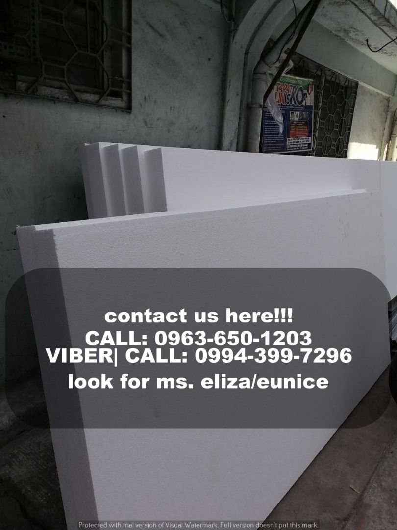 EPS Styrofoam (Category: Other Home Furniture) located in Manila. Submitted by ramoseliza33488 (Listing ID 1350981533, Image 3). Description: " TAKEZO INDUSTRIAL SUPPLY " EPS Styrofoam 𝐂𝐨𝐧𝐭𝐚𝐜𝐭 𝐮𝐬 𝐡𝐞𝐫𝐞: Ms. Eliza Marie LOCATION 📍Manila Branch 📍Cavite Branch .