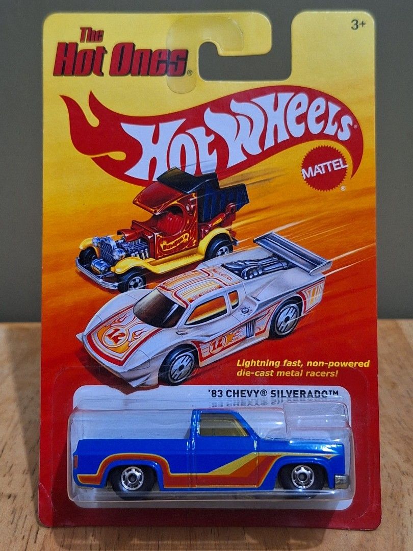 Hot wheels '83 Chevy Silverado (Very RARE) (Category: Vehicle & Diecast Models) located in Quezon City. Submitted by wheelsville (Listing ID 1350927914, Image 1). Description: Hot Wheels 2011 The Hot Ones '83 Chevy Silverado. Metal base. Very Rare. Please refer to the posted images for condition of the item. If you need more pictures, send me a message. •Location: Quezon City •Mode of shipping at buyer's expense: - LBC cash on pick-up, LBC door-t