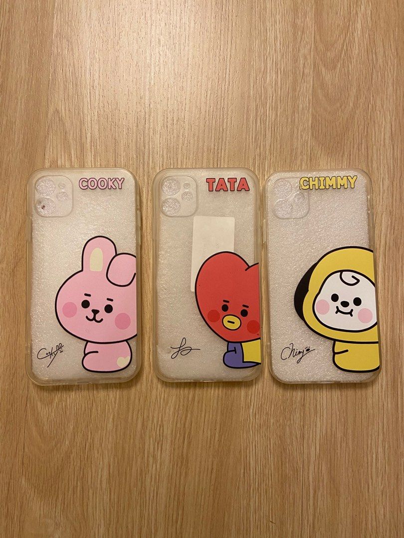 Iphone 11 Bt21 Clear Case (Category: Cases & Sleeves) located in Antipolo. Submitted by chimmychoo (Listing ID 1351012386, Image 1). Description: Preloved💕 Needs cleaning 1 tata 1 cooky 1 chimmy.