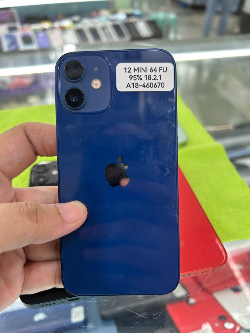 Iphone 12 mini 64gb (Category: iPhone 12 Series) located in San Juan City. Submitted by nunte2249224 (Listing ID 1351006196, Image 3). Description: Iphone 12 mini 64gb Openline Color purple, green, black, blue, red Battery 95% No history of repair No hidden issues 💯legit Unli checking Face ID and True tone working Dm for more inquiry Call or text me at 09662278853 Visit our physical store at Greenhills Shopping Center Cellphone Tiangge 2nd flr s