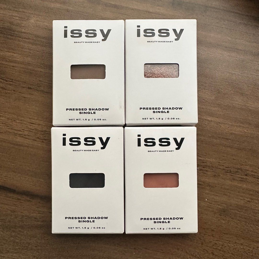 Issy Shadow Single (Category: Makeup) located in Quezon City. Submitted by shopsofiascloset (Listing ID 1350900605, Image 1). Description: Issy Eyeshadow / Issy Pressed Shadow SET - DOES NOT COME WITH BOX ANYMORE - Shades: Showgirl, Doll, Griege, Night - only swatched twice, like brand new - 380 for take all.