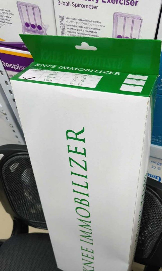 Knee immobilizer (Category: Braces, Support & Protection) located in Quezon City. Submitted by gentlewater_b4735d (Listing ID 1351046818, Image 2). Description: cash on delivery gcash accepted. same day delivery adjustable strap.