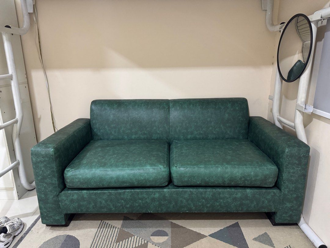 Sofa (Category: Sofas) located in Marikina City. Submitted by haponezza (Listing ID 1351051306, Image 1). Description: 2-3 seater Slightly nego for sure buyer only. What you see is what you get! .