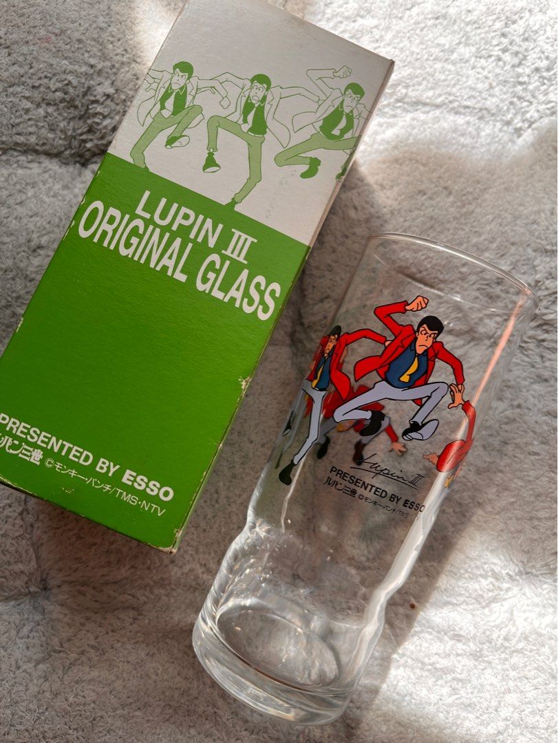 Lupin III Original Glass (Category: Vintage Collectibles) located in Pasig City. Submitted by 3mjcharmsnplushies (Listing ID 1350912091, Image 1). Description: Lupin the third original glass from Japan! Box not in perfect condition, glass itself is flawless! MoP: payment first via gcash MoD: JnT + Sf c/o buyer DM for inquiries #vintage #collectibles #lupinthethird #lupin #japanclassic.