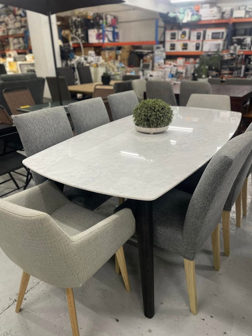 ✨Marble Top Dining Table 8 Seater✨ (Category: Tables & Sets) located in Muntinlupa City. Submitted by aussie.surplustore (Listing ID 1350920883, Image 1). Description: ✨Marble Top Dining Table 8 Seater✨ 📏Dimensions: 210cm (length) x 105cm (width) x 76cm (height) 📌Price (Table only): P35,000 📌Price (Chair, each): P5,500 ❗❗1 unit only❗❗ Surplus from Australia We are available online and thru our physical store located at: 👉MUNTINLUPA For more i