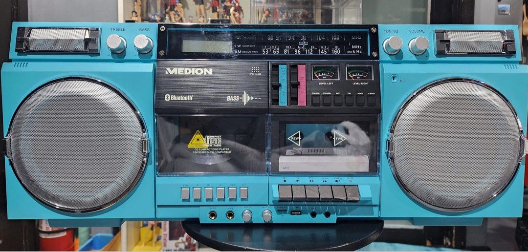 Medlion 80s Boombox (Category: Portable Music Players) located in Quezon City. Submitted by kanjoshashinka (Listing ID 1351037621, Image 1). Description: For Sale Medlion 80s Boombox - opened for testing - no box -all working 4,900 Timog QC.