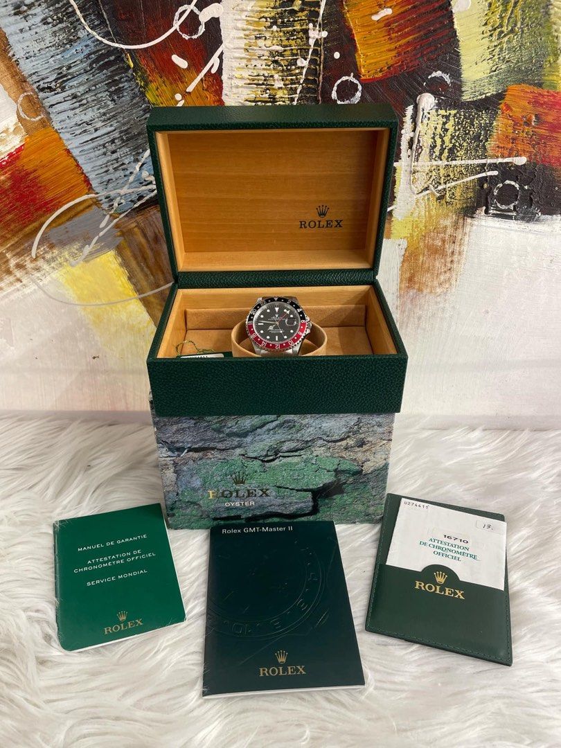 Original Rolex GMT II Coke year 1998 (Category: Luxury Watches) located in Paranaque City. Submitted by glenjonluxuryfinds2 (Listing ID 1350971250, Image 2). Description: Complete Full set with box, certificate.. .
