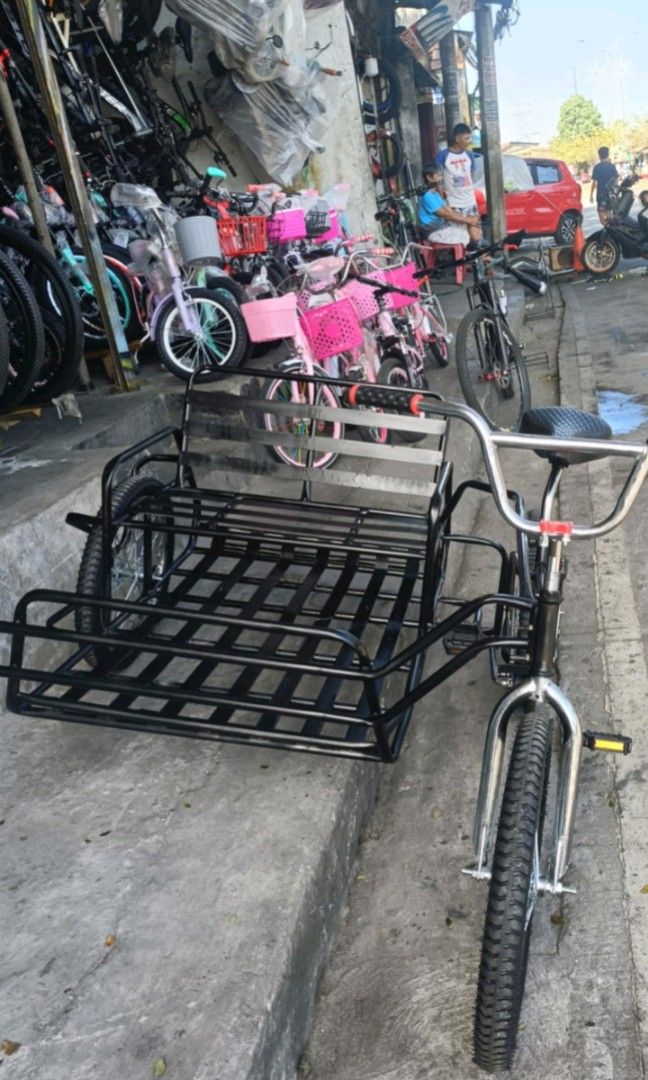 passenger pedicab sidecar for sale (Category: Bicycles) located in Manila. Submitted by rionava (Listing ID 1350962771, Image 1). Description: For sale passenger sidecar with bike brand new ready to use for orders and other inquiries just contact the seller serious and interested parties only will entertained..