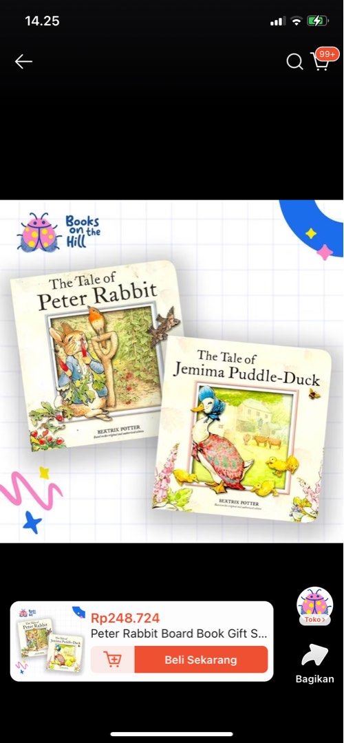 Peter rabbit boxed set, Buku & Alat Tulis, Buku di Carousell