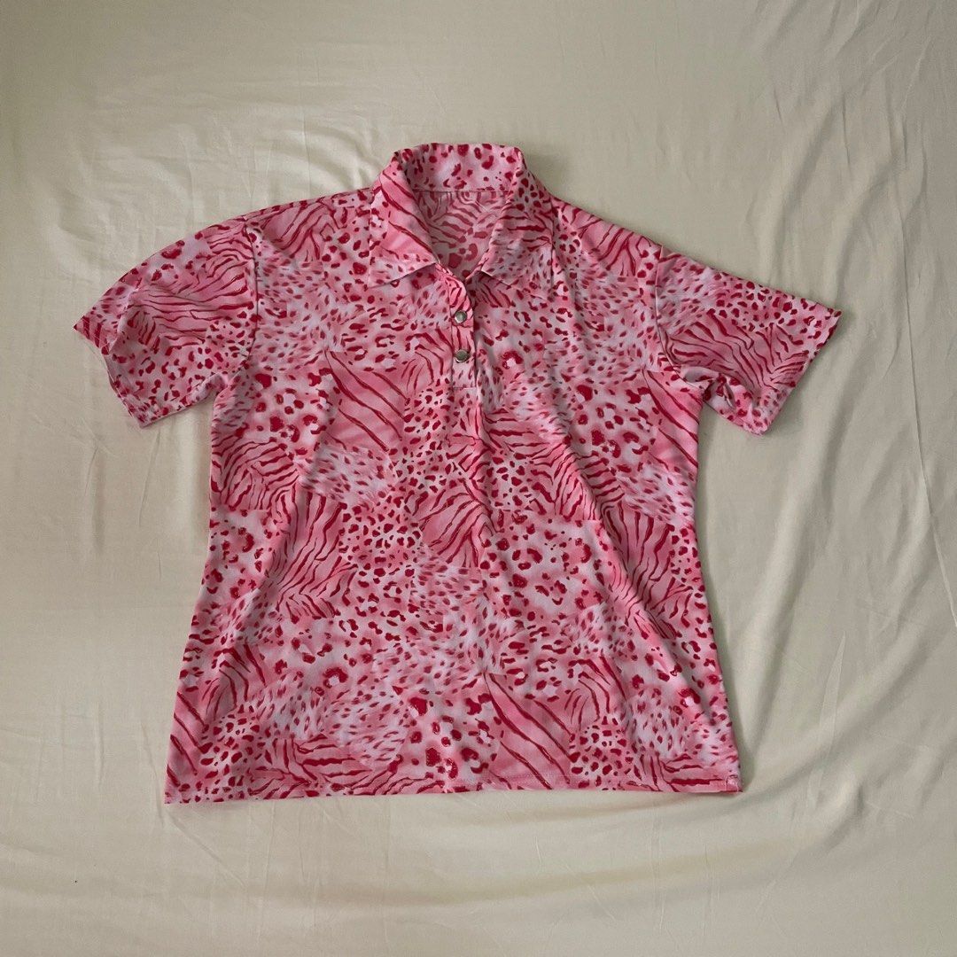 Pink Leopard Vintage Polo Shirt (Category: Tshirts & Polo Shirts ) located in Mandaluyong City. Submitted by mikeylestrange (Listing ID 1350963035, Image 3). Description: Firs S-M.