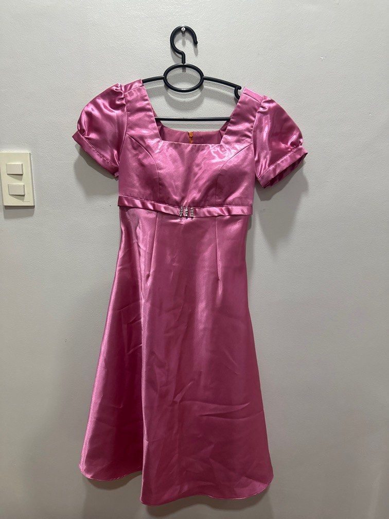 Pink satin dress (Category: Dresses) located in Pasay City. Submitted by mpreloved57 (Listing ID 1350998112, Image 1). Description: Custom made.