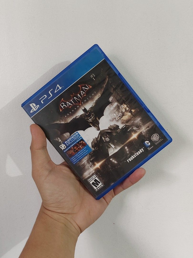 PS4: BATMAN ARKHAM KNIGHT / USED (Category: PlayStation) located in Manila. Submitted by mikkolosg20176 (Listing ID 1350924241, Image 1). Description: FOR SALE USED PS4 GAMES Price Range: 700 Comment or PM lang po Can do Lalamove or Pick Up Gcash or COD Payment Same day delivery! Pin Location: Amelia Residence Taguig Thanks Admin 💕.