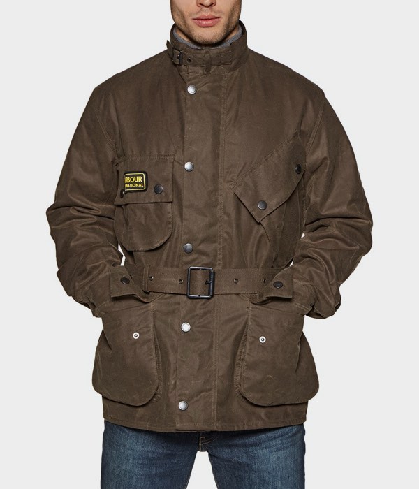 Barbour EPSOM MICROFIBRE JKT Microfiber Jacket, Breathables, Insulated Jacket, Men's Size M (approx.) polyamide Khaki type Vintage Second Hand
