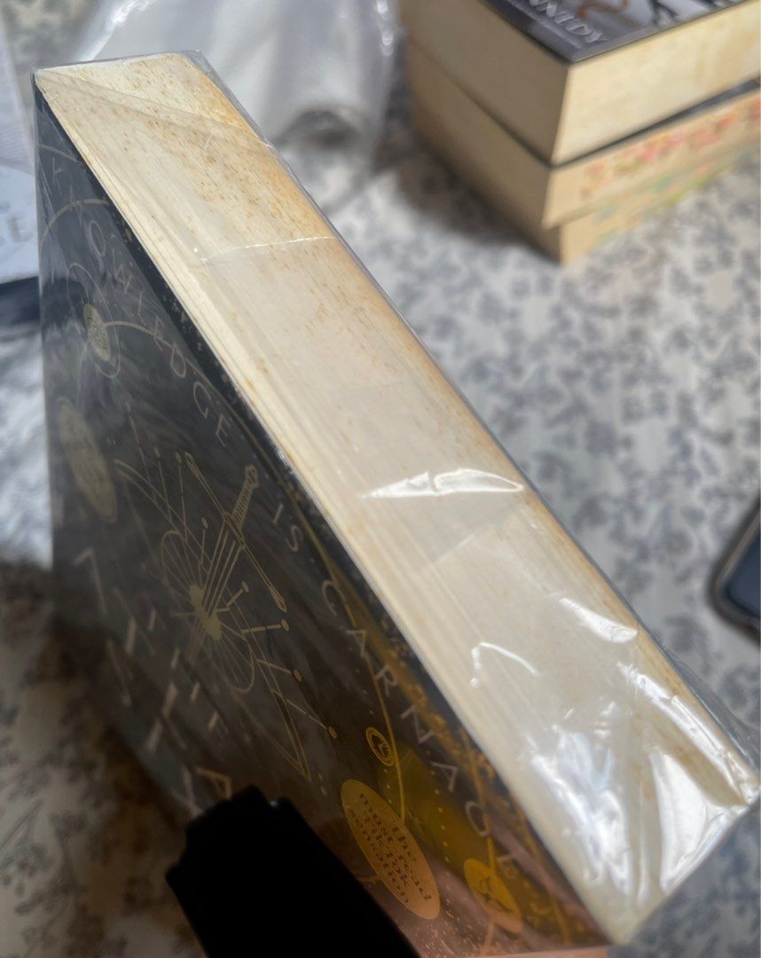 The Atlas Six by Olivie Blake (Category: Storybooks) located in Taguig. Submitted by mieiiee (Listing ID 1350979205, Image 2). Description: The book cover is in good condition, except for the obvious foxing of the pages on the side. It is unread and unused pa. It was stocked improperly at the store I bought the book from(SG WHSmith), which explains the price tag at the back. Currently wrapped in plastic for protection. For more information, feel 
