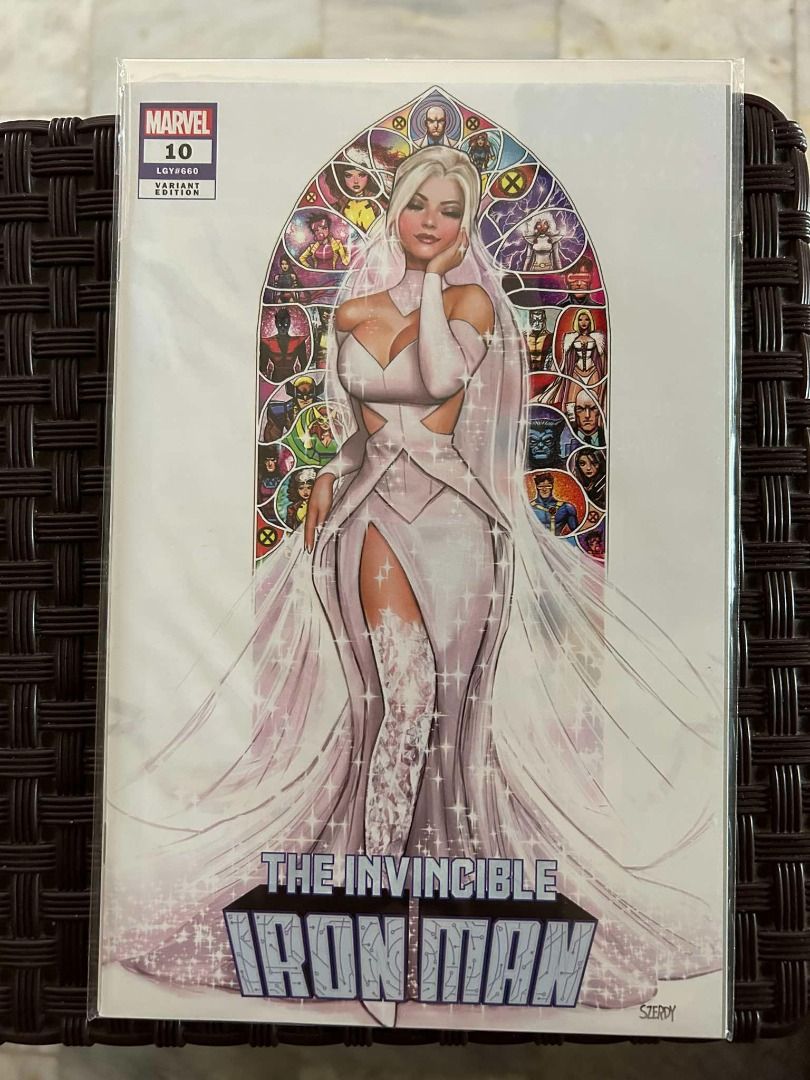 The Invincible Iron Man #10 Nathan Szerdy Exclusive (Category: Comics & Manga) located in Quezon City. Submitted by andrewbernardo95 (Listing ID 1351065108, Image 1). Description: The Invincible Iron Man #10 Nathan Szerdy Exclusive Emma Frost cover Selling for P1500 NM condition Preferred meet-ups in Fairview area, but it can be discussed. Shipping through Lalamove, Grab, Gogoxpress MOP: BDO, BPI, Gcash PM me for any questions and additional pics