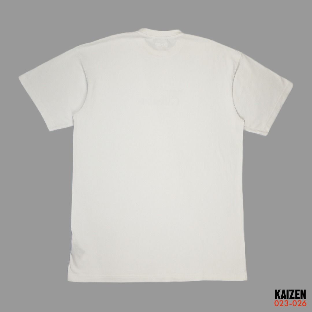 VETEMENTS - KEEPING UP WITH THE GVASALIAS OVERSIZED TEE (Category: Tshirts & Polo Shirts ) located in Bulacan. Submitted by kaizen2023 (Listing ID 1350990559, Image 2). Description: VETEMENTS - KEEPING UP WITH THE GVASALIAS OVERSIZED TEE - Tagged Size: XS fits XL Dimensions: Length: 33.5" Width: 24" Shoulders: 22.5" Sleeves: 9" Hem: 24" Made in Italy Material: 100% Cotton Color: White Condition: Excellent Condition, good as new (10/10) 🏷️ : ₱ 7,