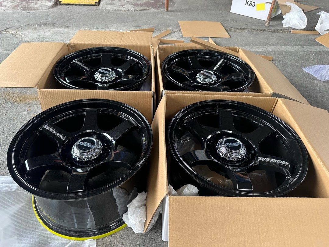 17” TE37 Design code ZR041 Black Mags 6Holes pcd 139 Bnew (Category: Mags and Tires) located in Quezon City. Submitted by mindanaotyrehaus (Listing ID 1351136818, Image 3). Description: 4pcs 17” TE37 Rays Design code ZR041 Gloss Black mags Brandnew 6 Holes pcd 139 x9 width /offset 12 sold as set 4Pcs for 28,000 pesos mags only *price may change without prior notice *txt or call us to check availability * fix price * Cash transaction/ GCash/ Payma