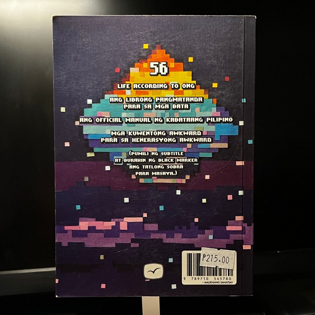 56 by Bob Ong (Category: Storybooks) located in Paranaque City. Submitted by cheriecherieluxe (Listing ID 1351177406, Image 2). Description: ✉️ PM for questions/ pics 💰 SF shouldered by buyer 💸 MOP: G/Cash, UB, BPI 📍Location: Pasay .