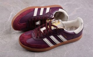 adidas gazelle silver green womens adidas Samba OG Maroon Gold Metallic (W) main image 1