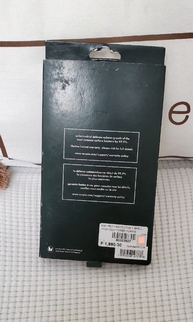 Brandnew original kate spade iphone 13 pro case (Category: Cases & Sleeves) located in Cavite. Submitted by buywhatulove (Listing ID 1351175737, Image 2). Description: NO MORE HAGGLING FIXED PRICE yellowish due to long storage.