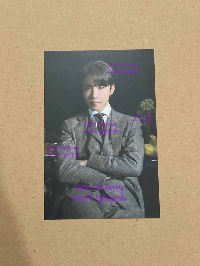 BTS MOTS7 On J-hope Broadcast photo (Category: K-Wave Merchandise) located in Quezon City. Submitted by galaxyreads (Listing ID 1351248949, Image 1). Description: - Onhand & official - Surface scratch / gasgas? near the hair - Small dot na surface scratch on the top left.