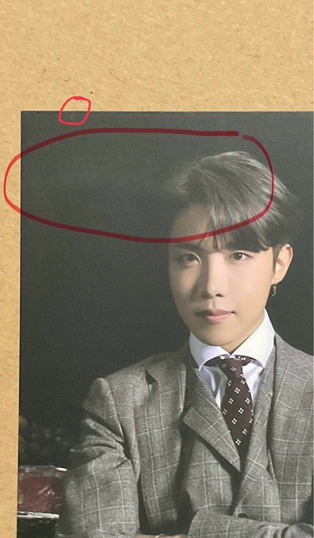 BTS MOTS7 On J-hope Broadcast photo (Category: K-Wave Merchandise) located in Quezon City. Submitted by galaxyreads (Listing ID 1351248949, Image 2). Description: - Onhand & official - Surface scratch / gasgas? near the hair - Small dot na surface scratch on the top left.