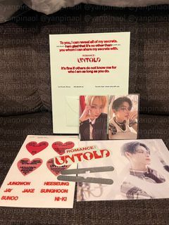 (negotiable) ENHYPEN Romance: Untold Arcanum Ver. b (ni-ki sunoo sunki photocards pc)