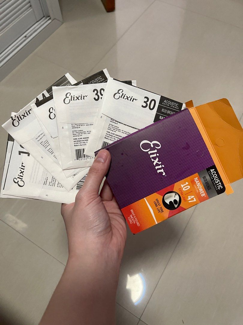 ELIXIR GUITAR STRINGS 80/20 bronze (Category: Musical Instruments) located in Marilao. Submitted by itsssaam (Listing ID 1351092810, Image 1). Description: Authentic Elixir Guitar strings 1.5k sa orange shop price slightly negotiable .