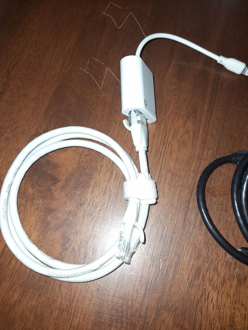Ethernet Adapters (Category: Cables & Adaptors) located in Las Pinas. Submitted by ninodpmas (Listing ID 1351239874, Image 3). Description: Black Ethernet Adapter Micro-USB to RJ45 LAN Port + Micro-USB Charging Port White Ethernet Adapter Lightning to RJ45 LAN Port + Lightning Charging Port.