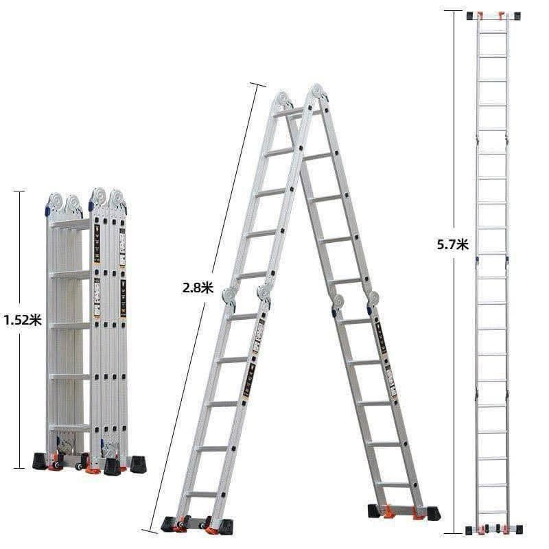 foldable ladder (Category: Ladders & Steps) located in Manila. Submitted by asstditems (Listing ID 1351086185, Image 3). Description: gl 5.7 M LADDER SIZE ：156 CM X 38（FOLDED） GOOD QUALItY Same day delivery via Lalamove Location: Manila Mop: Cod/Gcash payment.