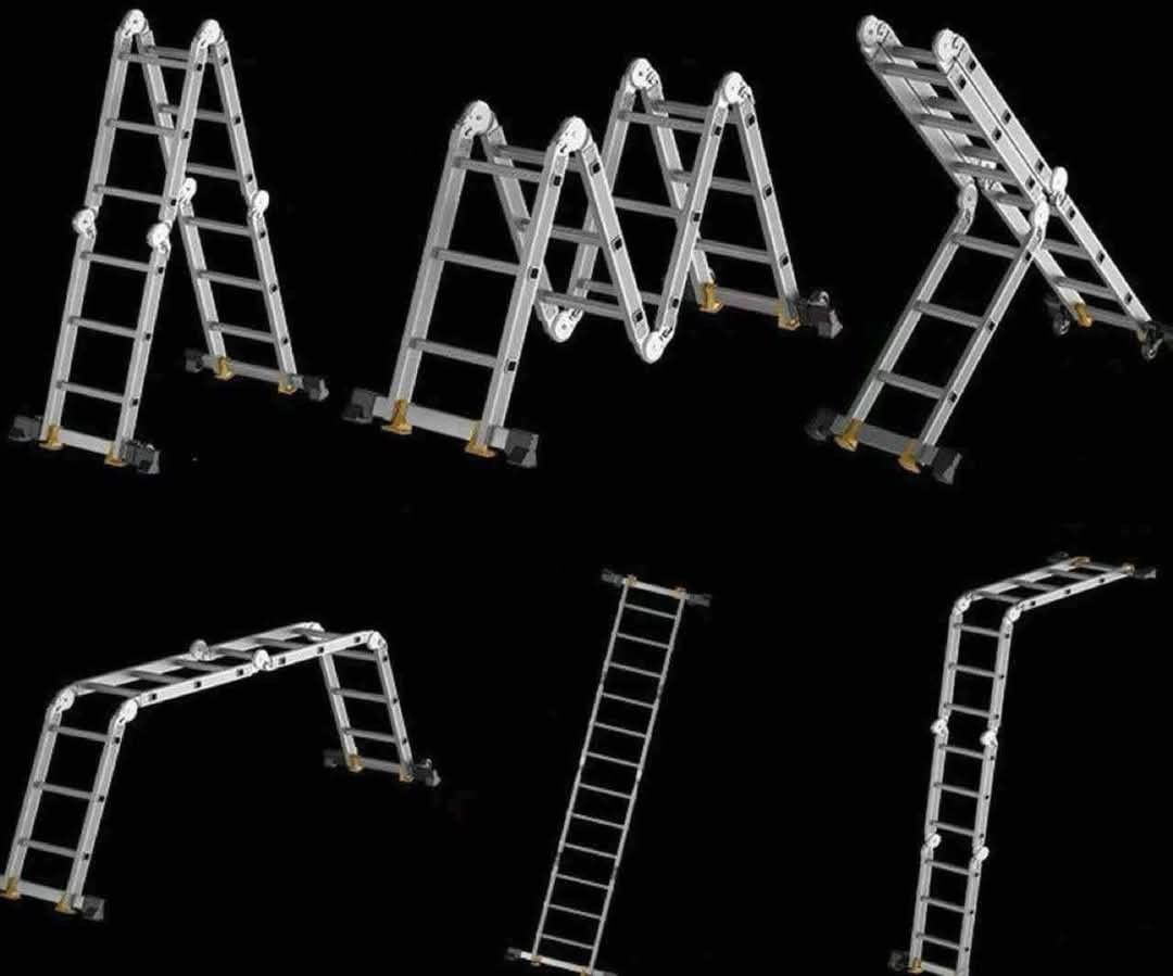foldable ladder (Category: Ladders & Steps) located in Manila. Submitted by asstditems (Listing ID 1351086185, Image 2). Description: gl 5.7 M LADDER SIZE ：156 CM X 38（FOLDED） GOOD QUALItY Same day delivery via Lalamove Location: Manila Mop: Cod/Gcash payment.