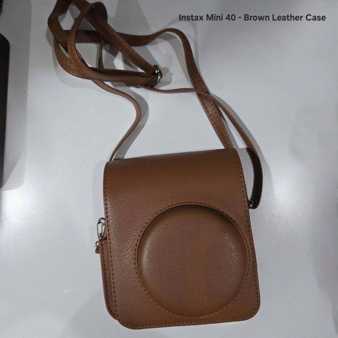 Instax Mini 40 Brown Leather Case (Category: Camera Bags & Carriers) located in Manila. Submitted by seriseristore (Listing ID 1351191990, Image 1). Description: RFS: wrong order.
