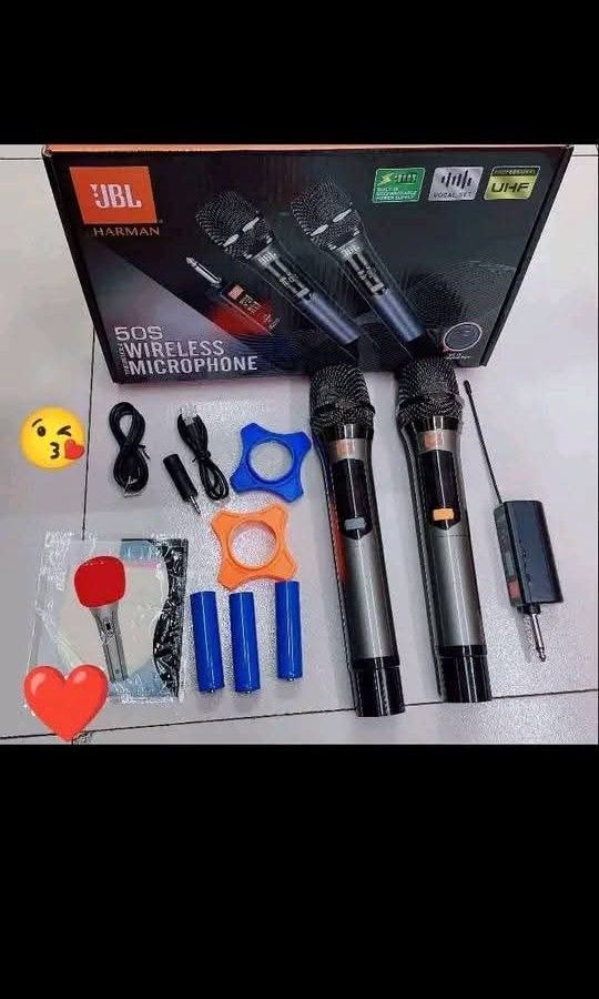 Jbl 50S wireless rechargable mic (Category: Microphones) located in Manila. Submitted by minidivisoria (Listing ID 1351251191, Image 1). Description: Onhand Onahand Onhand‼️ JBL Wireless micrphone for sale ‼️ Make the best memories with your family!! - 2 Microphone Wireless -Easy to use -Brandnew -Free battery DM ME.
