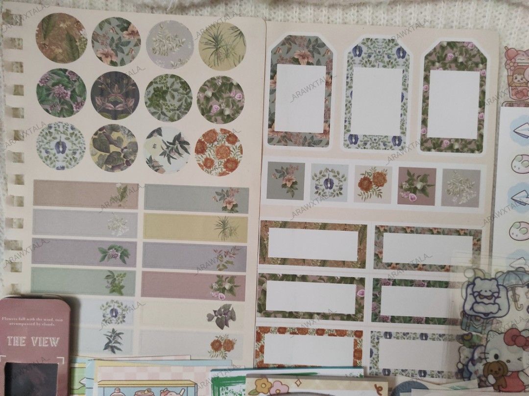 Junk Journal and Scrapbook stickers/pads (Set) (Category: Craft Supplies & Tools) located in Bulacan. Submitted by _arawxtala_ (Listing ID 1351184914, Image 2). Description: PAYMENT METHOD -Pay As You Order (for the item and shipping fee via G-Cash) -Courier: Direct JNT/ LBC.