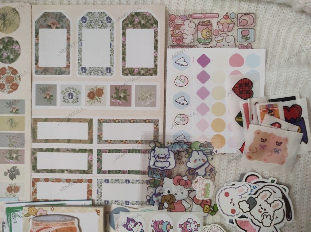Junk Journal and Scrapbook stickers/pads (Set) (Category: Craft Supplies & Tools) located in Bulacan. Submitted by _arawxtala_ (Listing ID 1351184914, Image 3). Description: PAYMENT METHOD -Pay As You Order (for the item and shipping fee via G-Cash) -Courier: Direct JNT/ LBC.