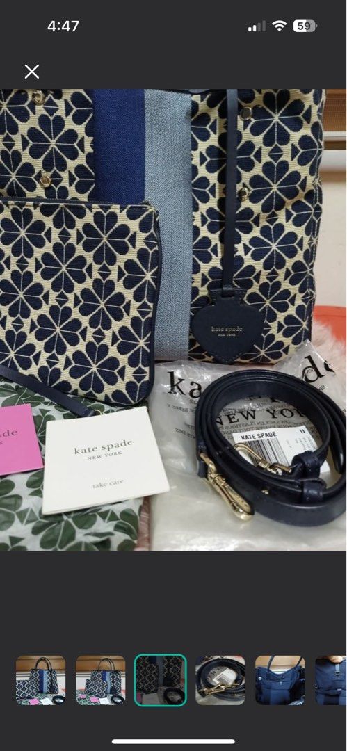 Kate Spade Everything Jacquard Crossbody Bag Medium (Category: Cross-body Bags) located in Manila. Submitted by definitelyjoyce (Listing ID 1351155720, Image 2). Description: Original Used a few times Pm me for actual photos Message me for faster transaction here 09178670217 Can do meet up at preferably Landers Otis Robinsons Otis Near Banawe QC UCC Banawe Starbucks Banawe.