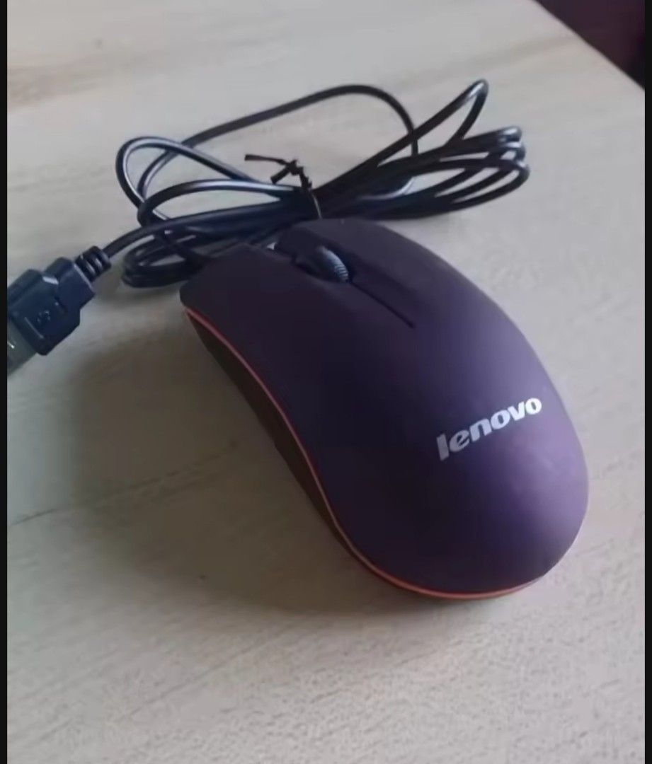 Lenovo wired mouse (Category: Mouse & Mousepads) located in Pasig City. Submitted by healthnfeshn (Listing ID 1351139050, Image 1). Description: rfs: sell my extra mouse.