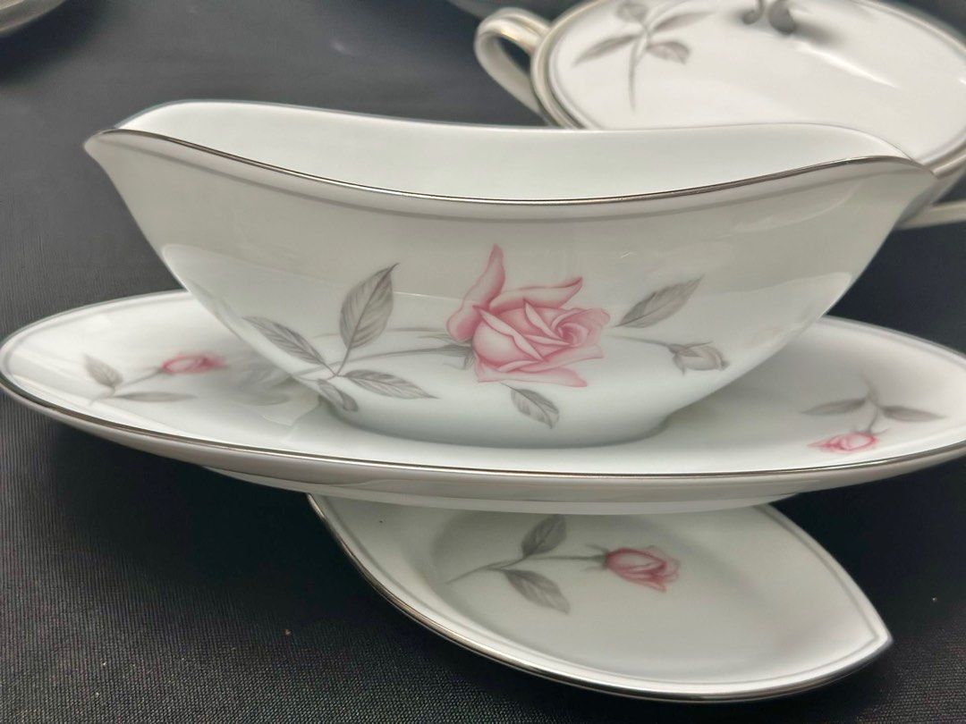 Limited Edition Noritake Rosemarie Set (Category: Dinnerware & Cutlery) located in San Juan City. Submitted by katemade (Listing ID 1351110772, Image 2). Description: Noritake Fine Bone China Original MADE IN JAPAN Perfect Condition! Displayed only but never used Noritake Rosemarie 6044 Dinner Set 100 pieces, all intact , no chips or cracks BEST OFFER (No low ballers please) The delicate rosemarie pattern is sure to impress your guests and add a 