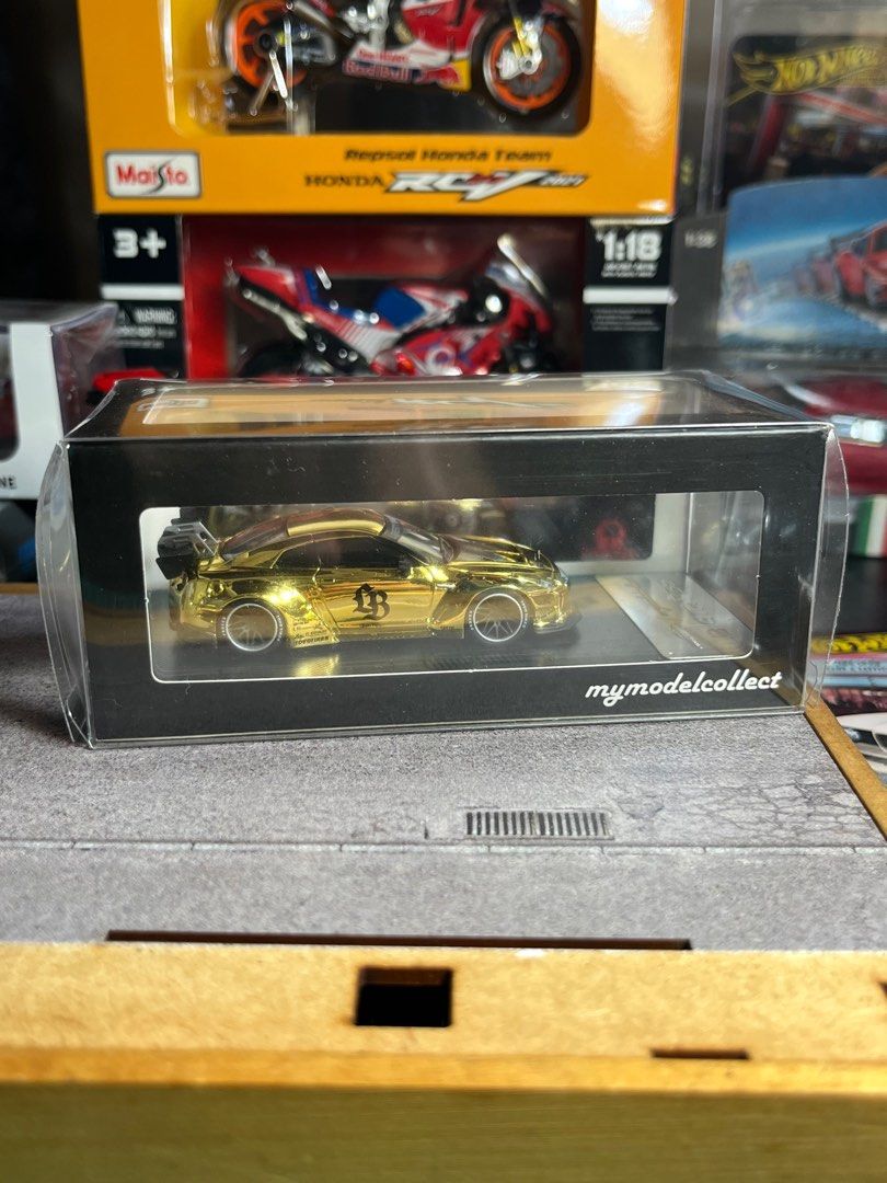 Mymodelcollect LB GTR R35 LBWK Gold Brand New 1/64 Scale, Hobbies ...