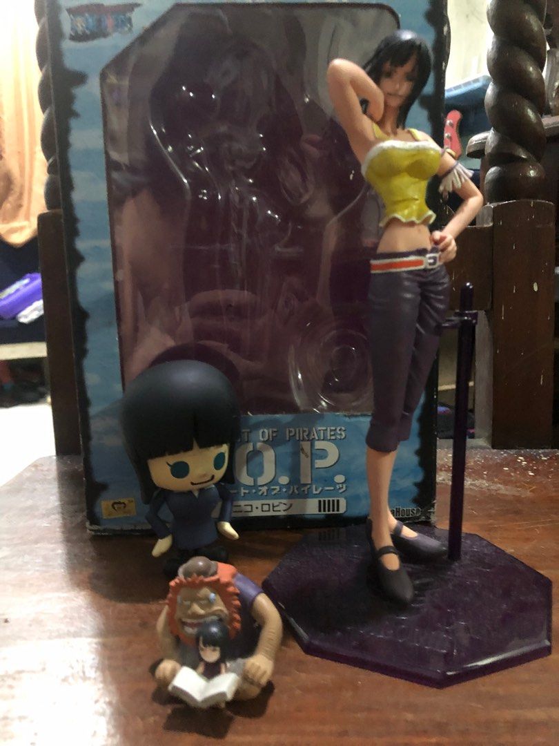 Nico Robin & Sanji Set Sale (Category: Figurines & Statues) located in Quezon City. Submitted by santi_14 (Listing ID 1351243124, Image 1). Description: SALE ✅ Nico Robin Set (1500) Individual prices: - POP w/box no hat - 1000 - Panson Nico Robin - 400 - Saul & Robin - 300 ✅Sanji Set Sale only - 900 (Last Price) Location: QC Buyers will shoulder the sf Meetups: (Araneta Center Cubao Area).