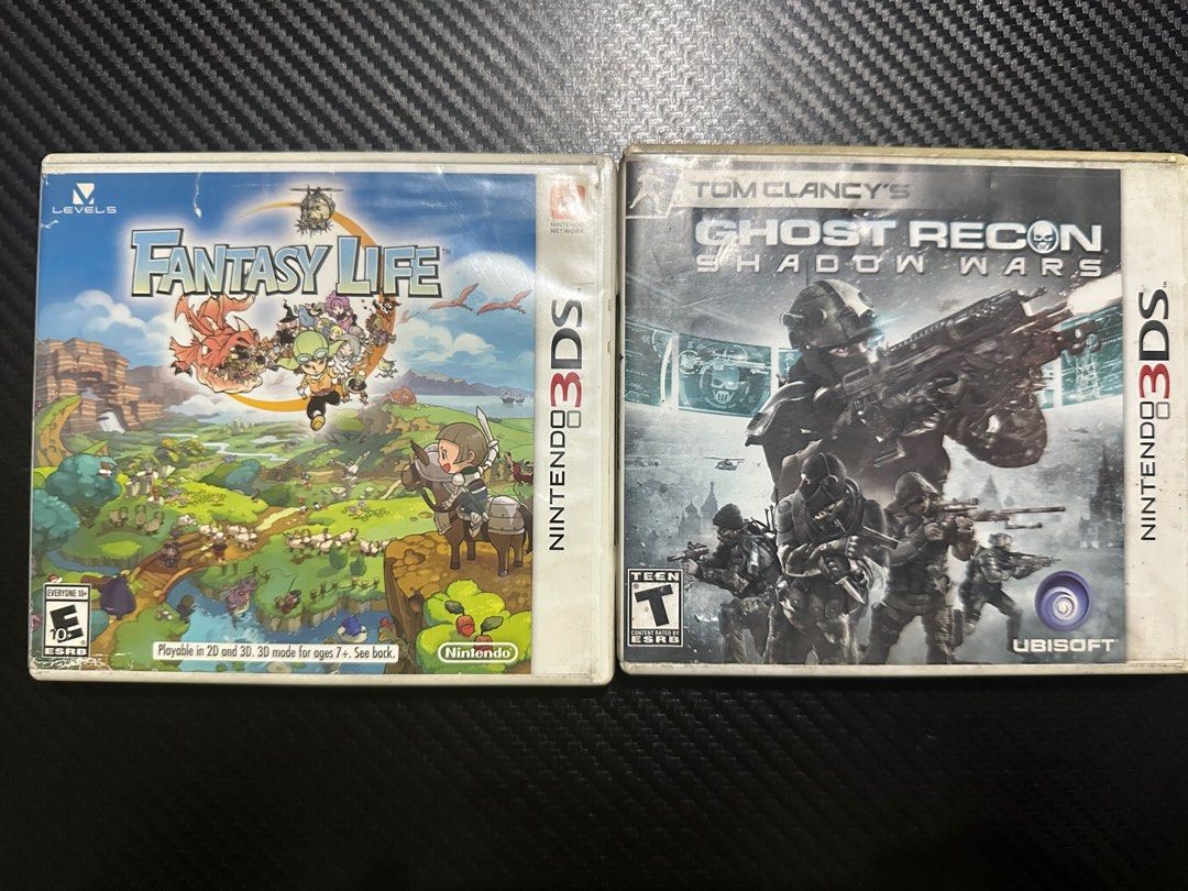 Nintendo 3DS Games (US) (Category: Nintendo) located in Angeles City. Submitted by francis0291 (Listing ID 1351150572, Image 1). Description: Nintendo 3DS games for sale. Fantasy Life Tom Clancy’s Ghost Recon: Shadow wars Price for all is Php 1,800 Items are second hand and scuffed but both are working fine. Kindly PM for inquiries..