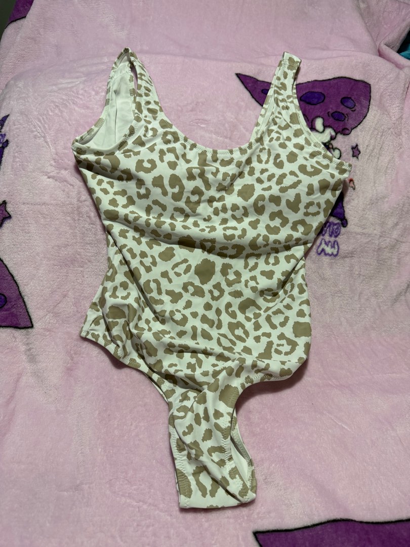 Women's Leopard Print Casual One-piece Swimsuit Mesh Long Dress main image 0